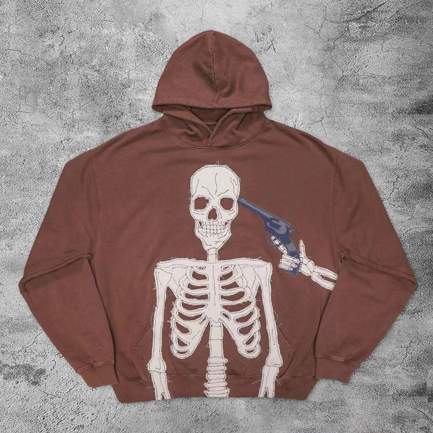 Western cowboy robber casual street hoodie