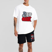 Street personality casual short-sleeved sports suit