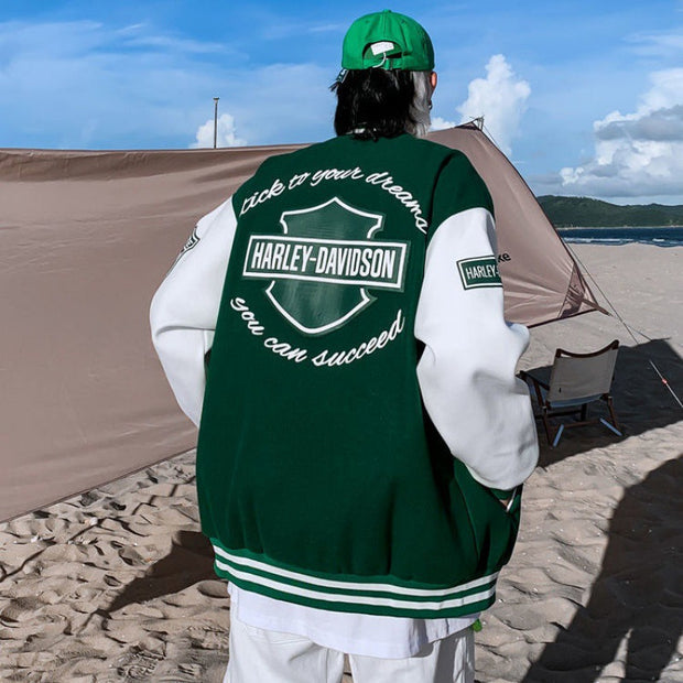 Embroidered casual street sports baseball jacket