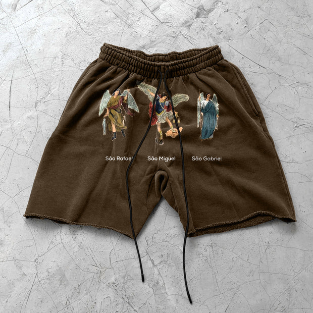 Angel Faith Retro Scattered Street Shorts