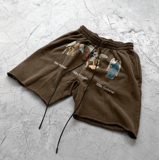 Angel Faith Retro Scattered Street Shorts