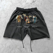 Angel Faith Retro Scattered Street Shorts