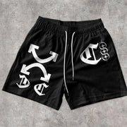 Trendy Printed Casual Street Sports Shorts
