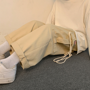 Tooling trend loose straight-leg casual pants