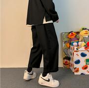 Tooling trend loose straight-leg casual pants