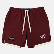 Men's double-layer shorts casual fitness training pants