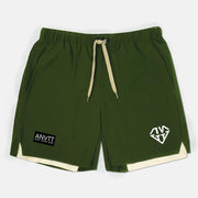 Men's double-layer shorts casual fitness training pants