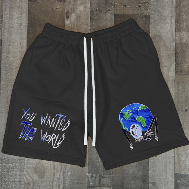 Fashion world print shorts