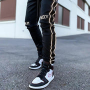Reflective strip sports casual men's fitness hip hop pants