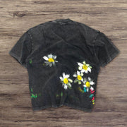 Fashion street style graffiti personalized T-shirt