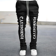 Printed Street Retro Slim Flared Pants