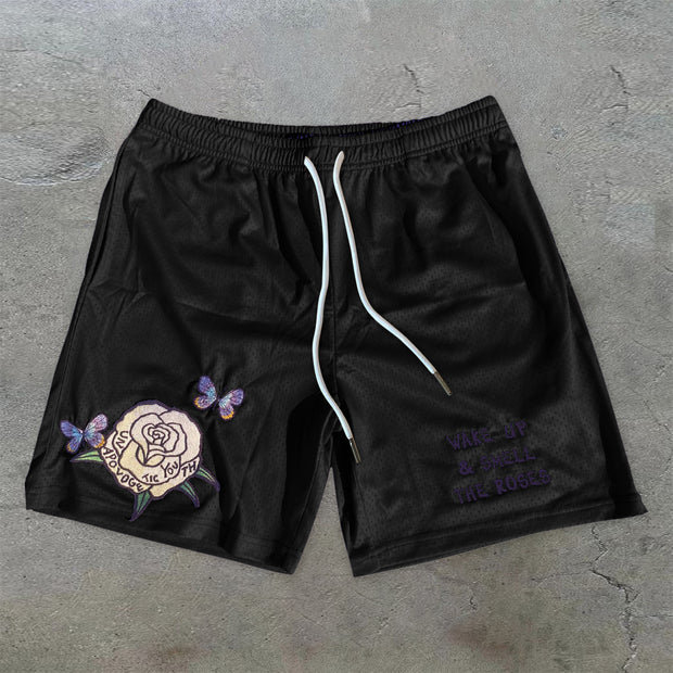 Retro Fashion Casual Street Mesh Shorts