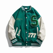 Autumn and winter color matching jacket