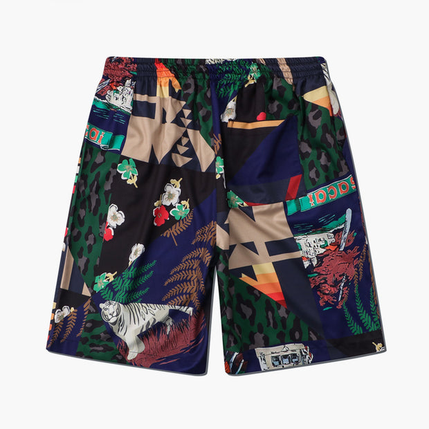 Year Tropical Rainforest Style Street Short Sleeve Shirt Casual Suit