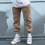 Fashion Casual Letter Print Belted Pants