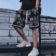 Cashew flower sports five-point pants
