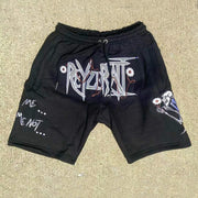 Daisy skull casual street sports shorts