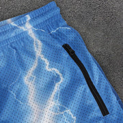 Lightning Cross Street Mesh Shorts