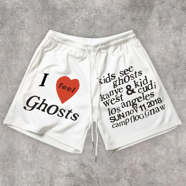 Retro Fashion Street Hip Hop Sports Shorts