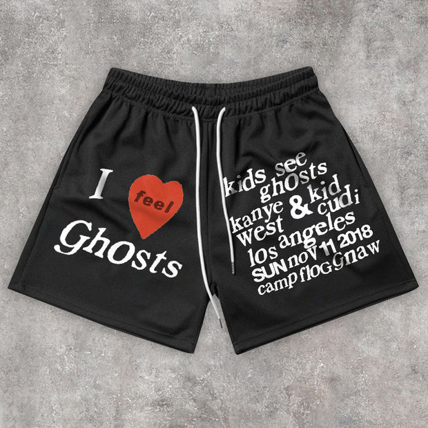 Retro Fashion Street Hip Hop Sports Shorts