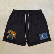 Retro casual trendy hip-hop mesh shorts