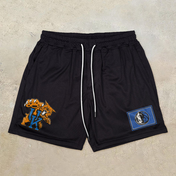Retro casual trendy hip-hop mesh shorts