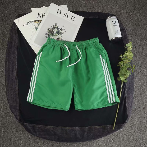 Three bars sports pants straight shorts