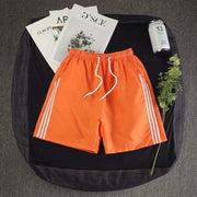 Three bars sports pants straight shorts