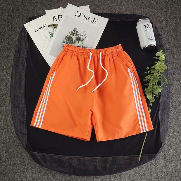 Three bars sports pants straight shorts