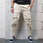 Street style fashion multi-pocket casual overalls