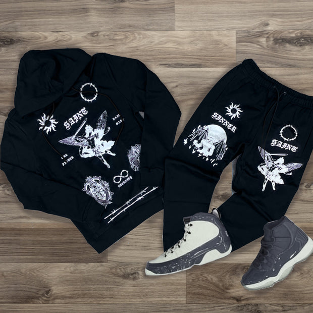 Fallen angel casual sports street suit