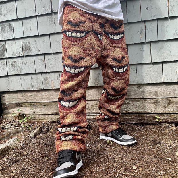 Personalized street hip-hop teeth trousers