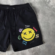 Smiley Print 5 Inseam Shorts