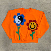 Street casual art long-sleeved hoodless sweater