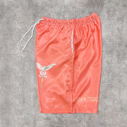 Statement angel print tracksuit shorts