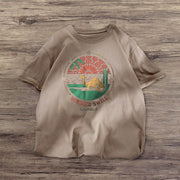 Street style printed short-sleeved T-shirt