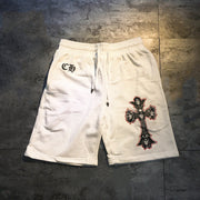Cross casual print street shorts