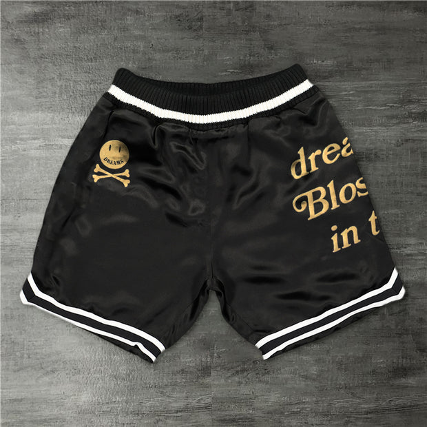 Fashion trend print retro shorts