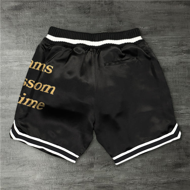 Fashion trend print retro shorts