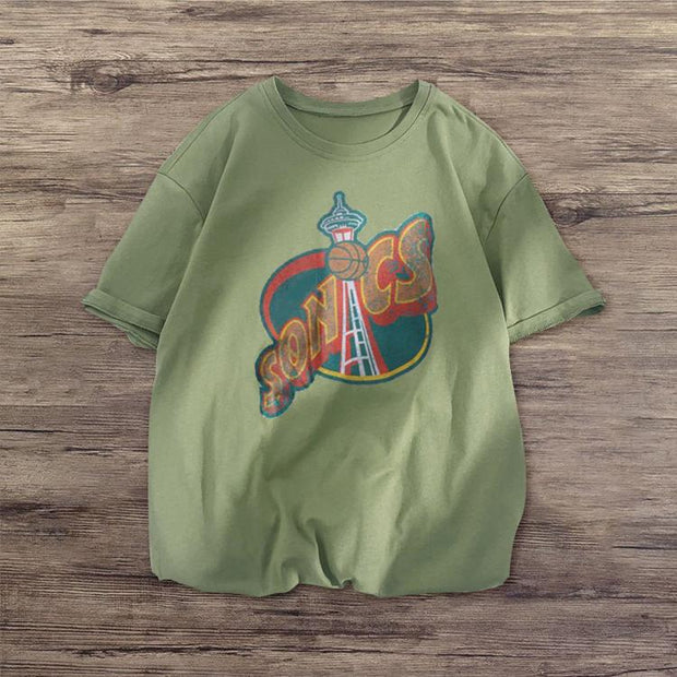 Street fashion sports short-sleeved T-shirt