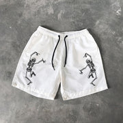 Skull Print 5 Inseam Shorts