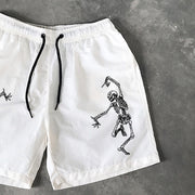Skull Print 5 Inseam Shorts