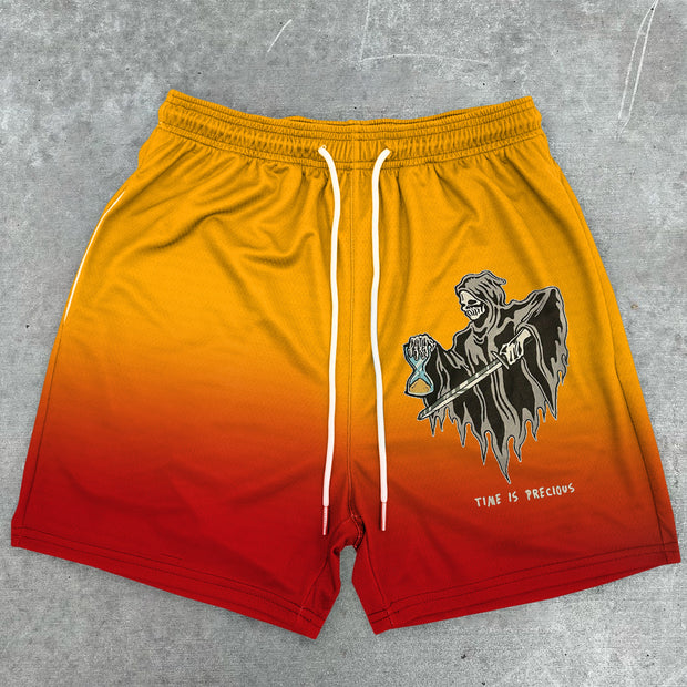 Gradient statement retro street shorts