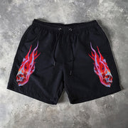 Skull Print 5 Inseam Shorts