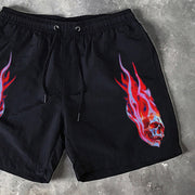 Skull Print 5 Inseam Shorts