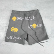 Street style retro print casual shorts
