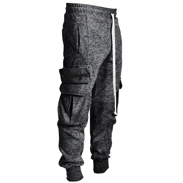 Overalls men's autumn and winter new sports and leisure multi-pocket hip-hop high street trousers men