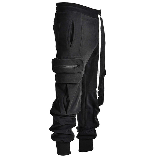 Overalls men's autumn and winter new sports and leisure multi-pocket hip-hop high street trousers men