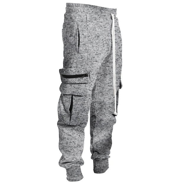 Overalls men's autumn and winter new sports and leisure multi-pocket hip-hop high street trousers men