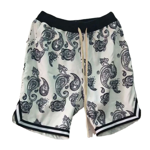 Cashew flower sports five-point pants